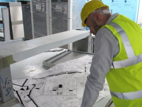 Court Catering’s qualified Project Manager pays close attention to detail during installation.