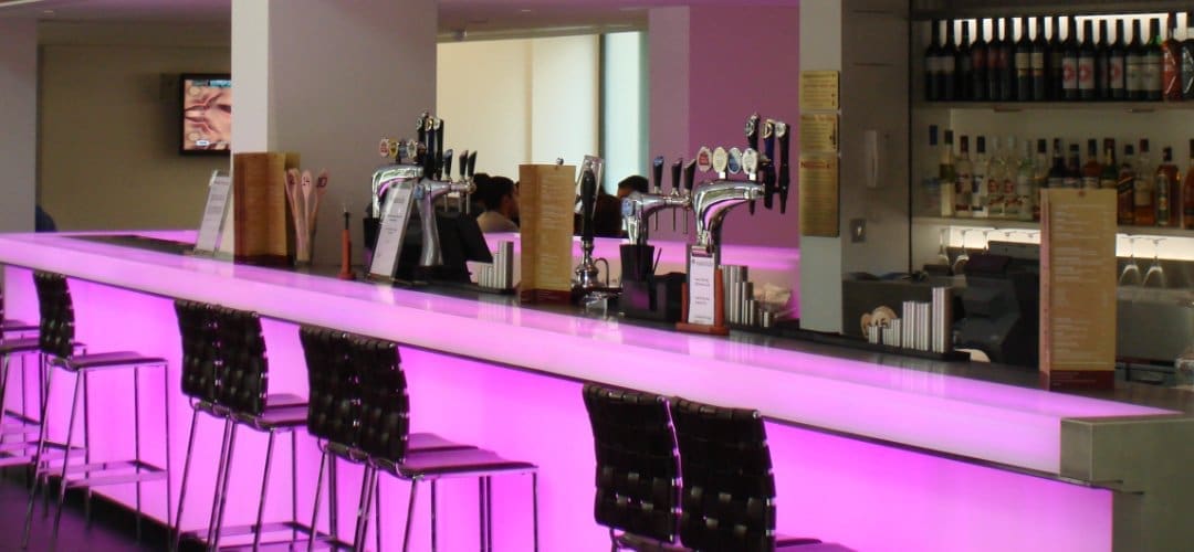 Backed by award winning customer service, Court Catering have received accolades and praise from all sectors of the industry, as demonstrated with  our Imperial College Eastside colour changing Bar design and installation.